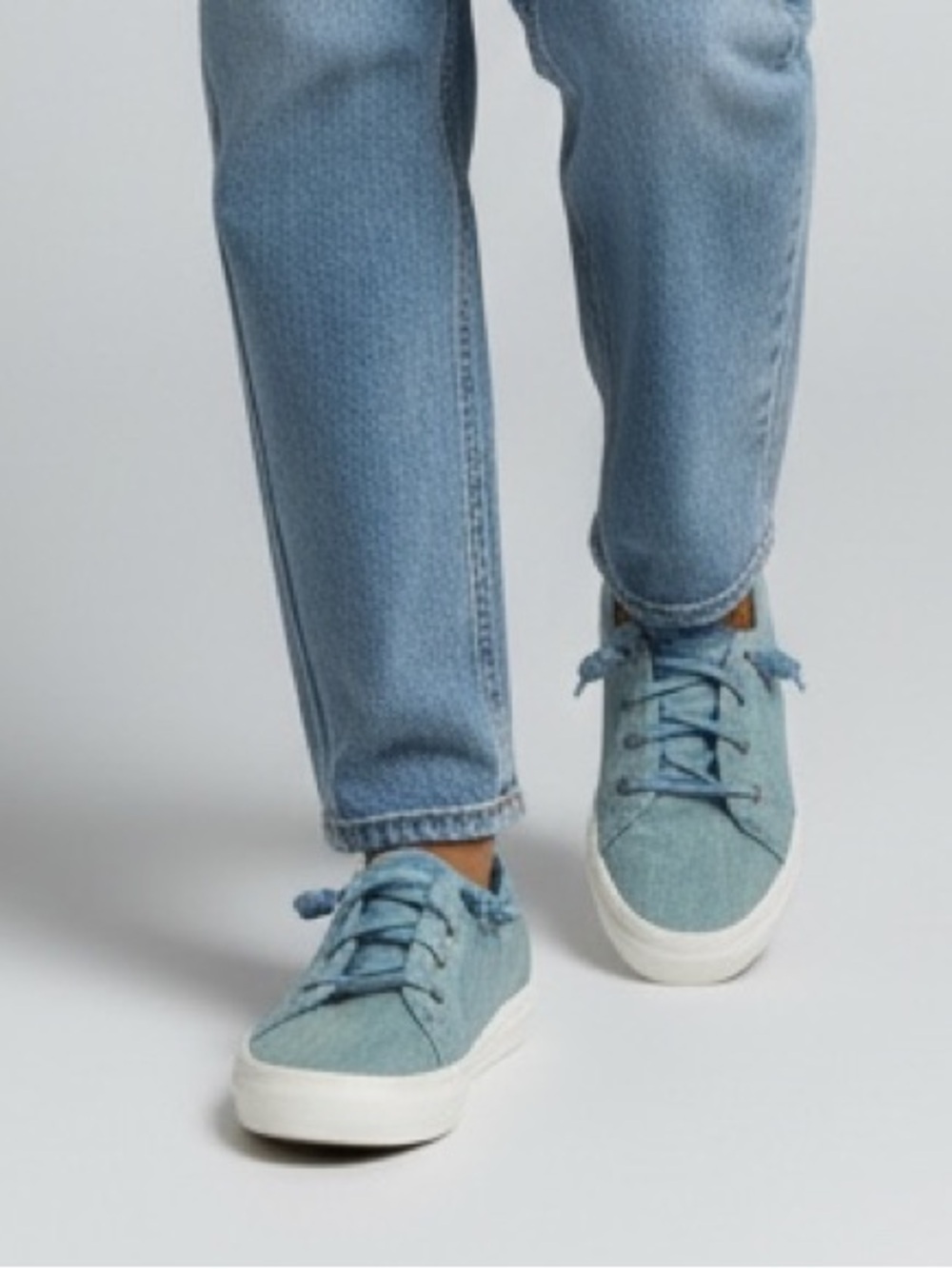 Sperry Top Sider Denim Crest Vibe Textured Sneakers Size 8